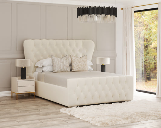 Kendal Wing Bed Frame | Spanish Chesterfield Upholstery