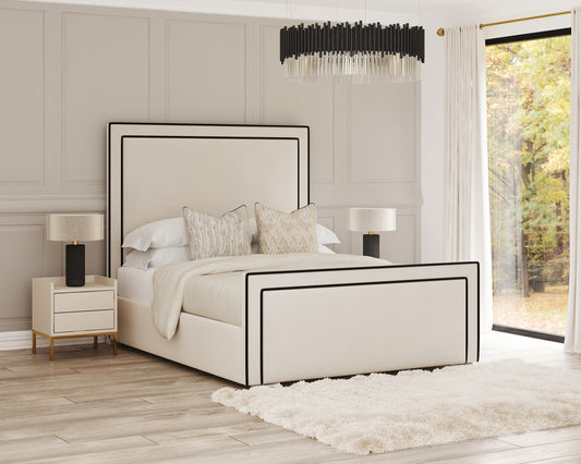 Lorenzo Luxe Bed Frame | Accent Piping | Contrast