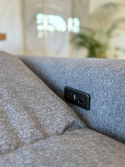 Florence Cloud Electric Seat Extension Sofa Bed - Grey