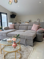 Hudson Universal Corner Sofa Bed - Grey