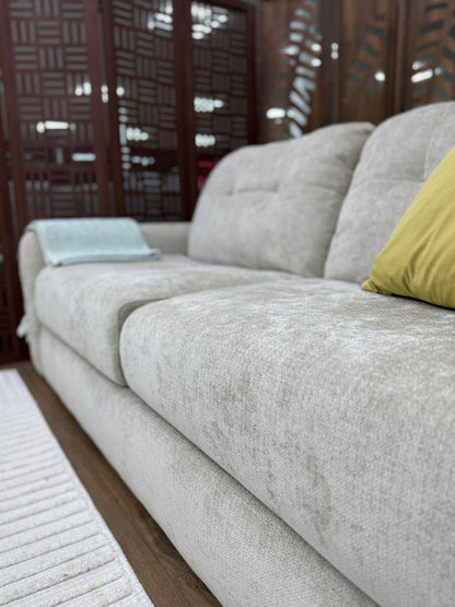 Athens 3 Seater Sofabed - Beige ( Free Mattress )