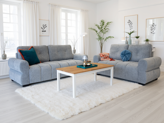 San Marino 3+2 Seater Sofa Set - Grey