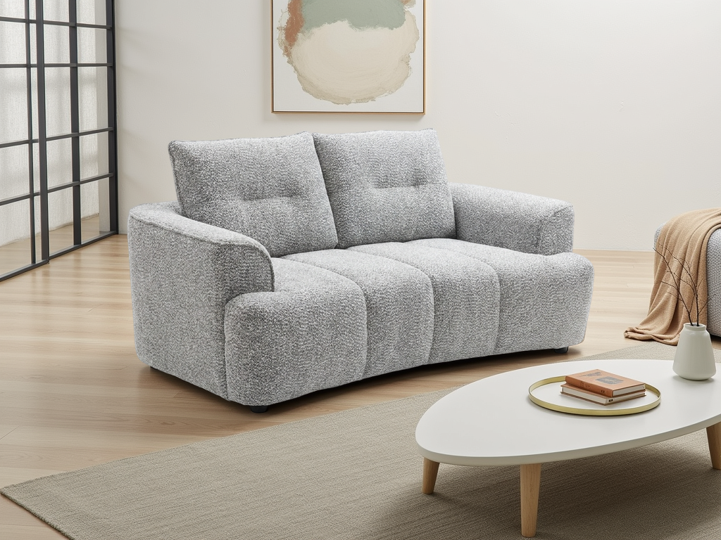 Cordova Grey 2 Seater Sofa Set