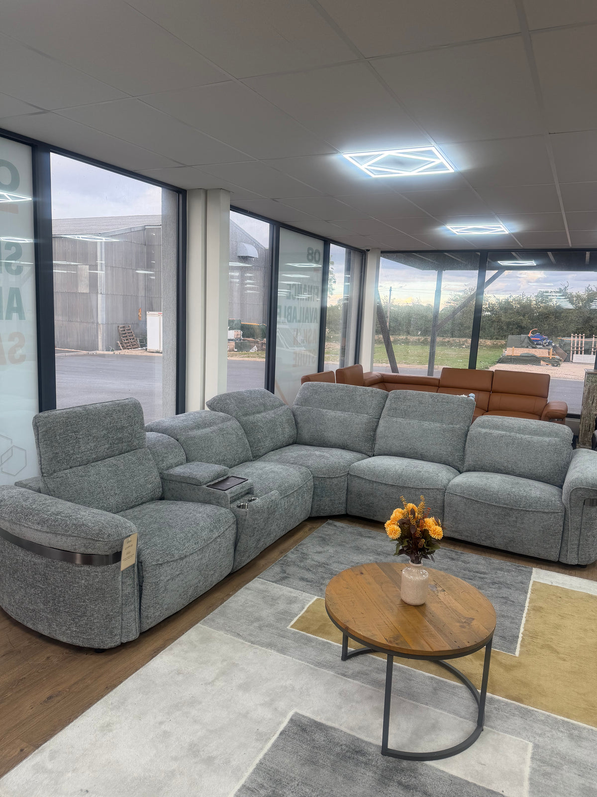 Bicester LED Modular Power Recliner Corner Sofa
