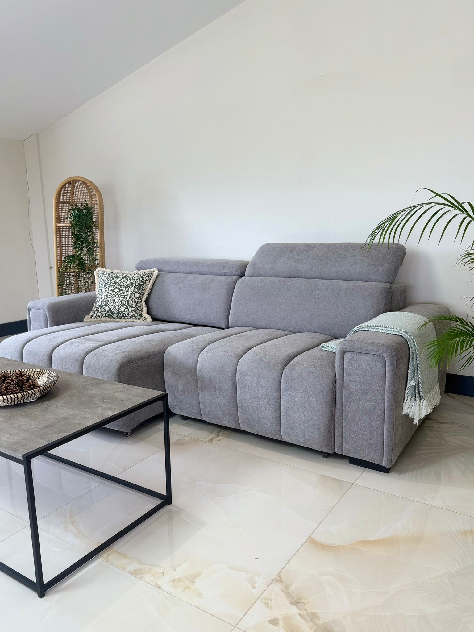 Molly 3 Seater Electric Sofa Bed - Grey