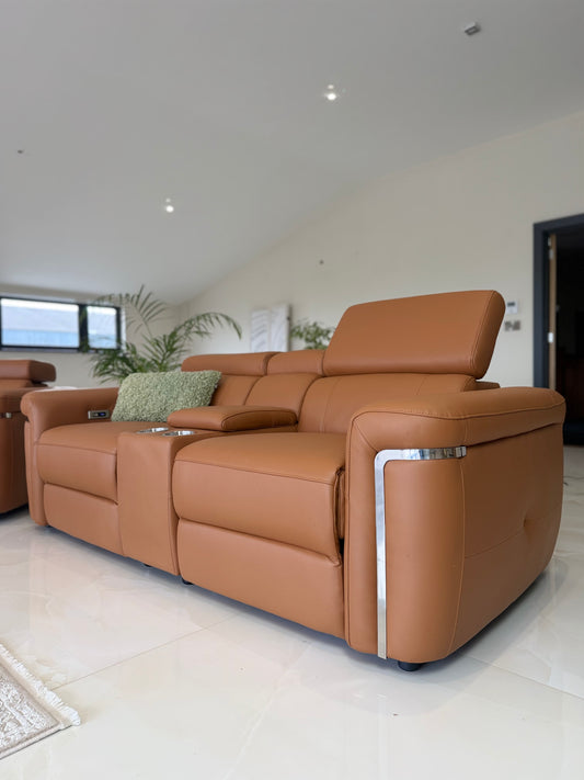 Somerville Electric Recliner 2 Seater Sofa - Tan