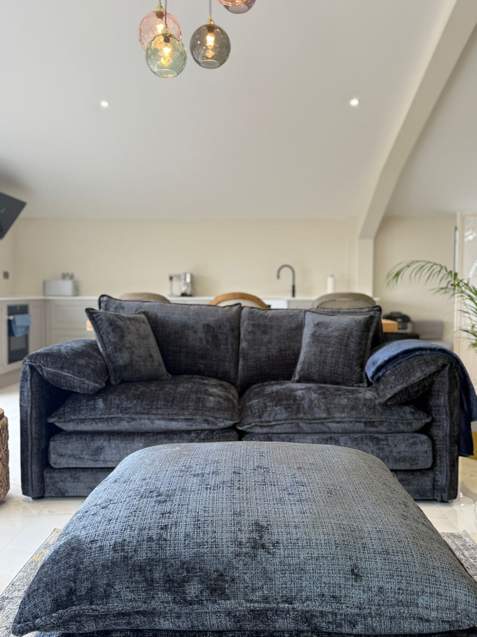 Solaya 3+2 Seater Sofa - Black