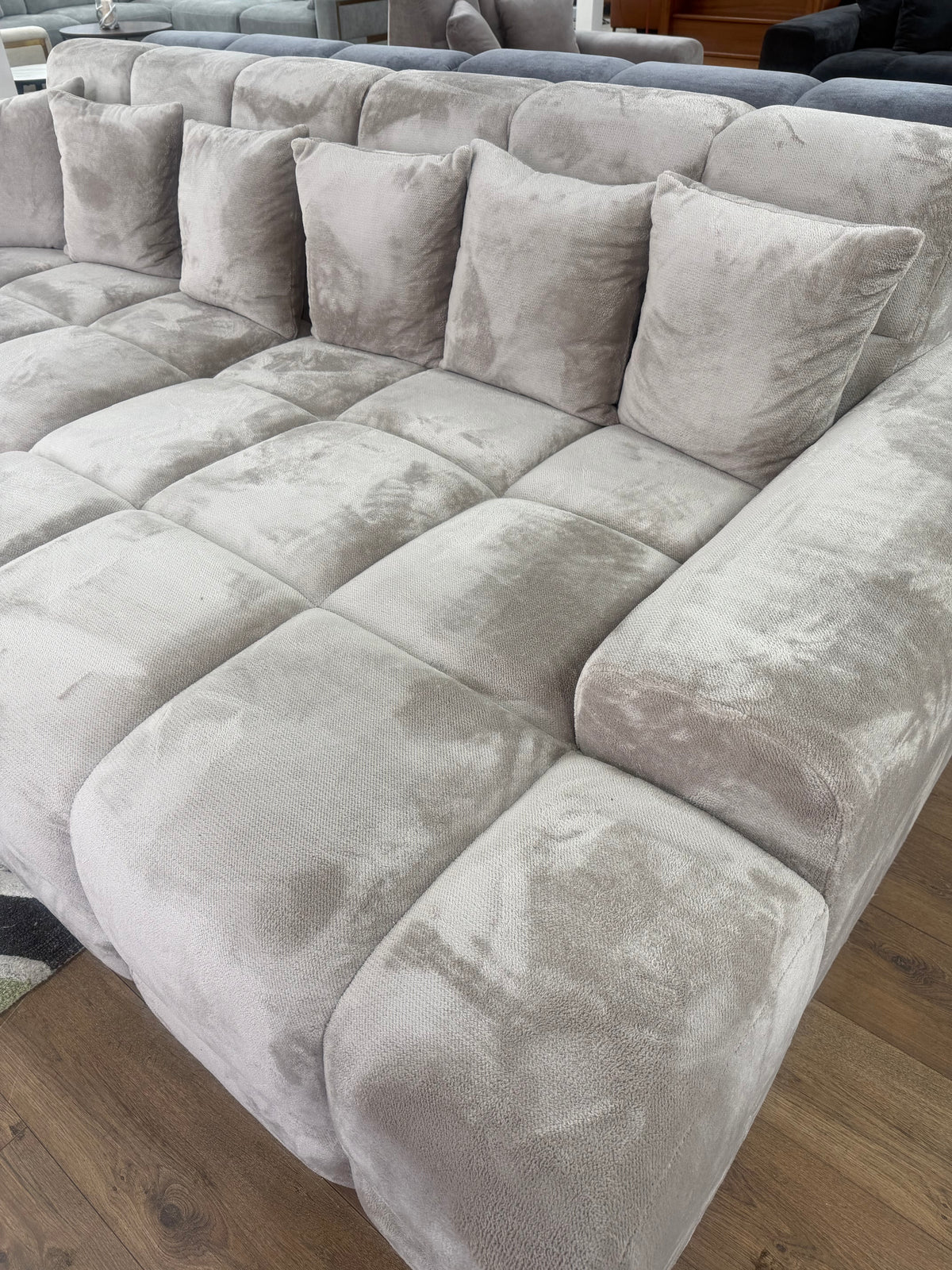 Jacob Sofa Plush Mocha Right Hand Facing Corner