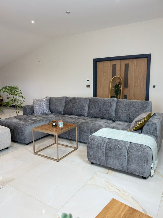 Shanghai Luxury U Shape Sofa Bed - Grey