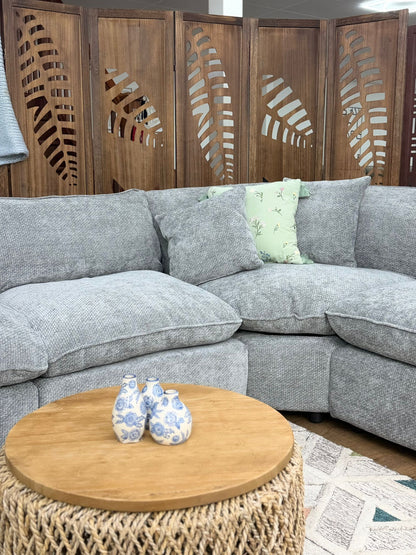 Helena Grey Large Luxury Corner Sofa