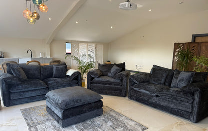 Solaya 3+2 Seater Sofa - Black