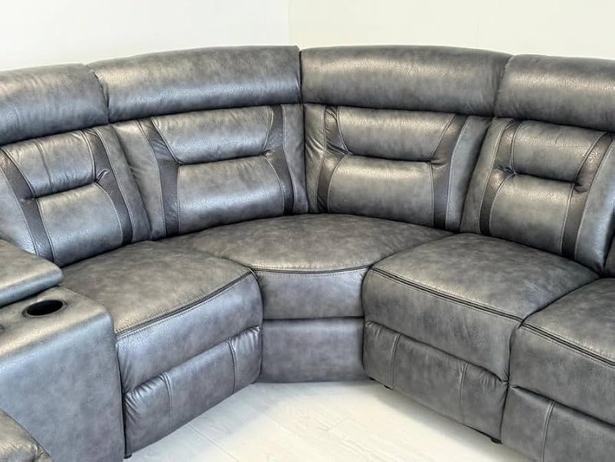 Nova Electric Recliner Leather Corner Sofa
