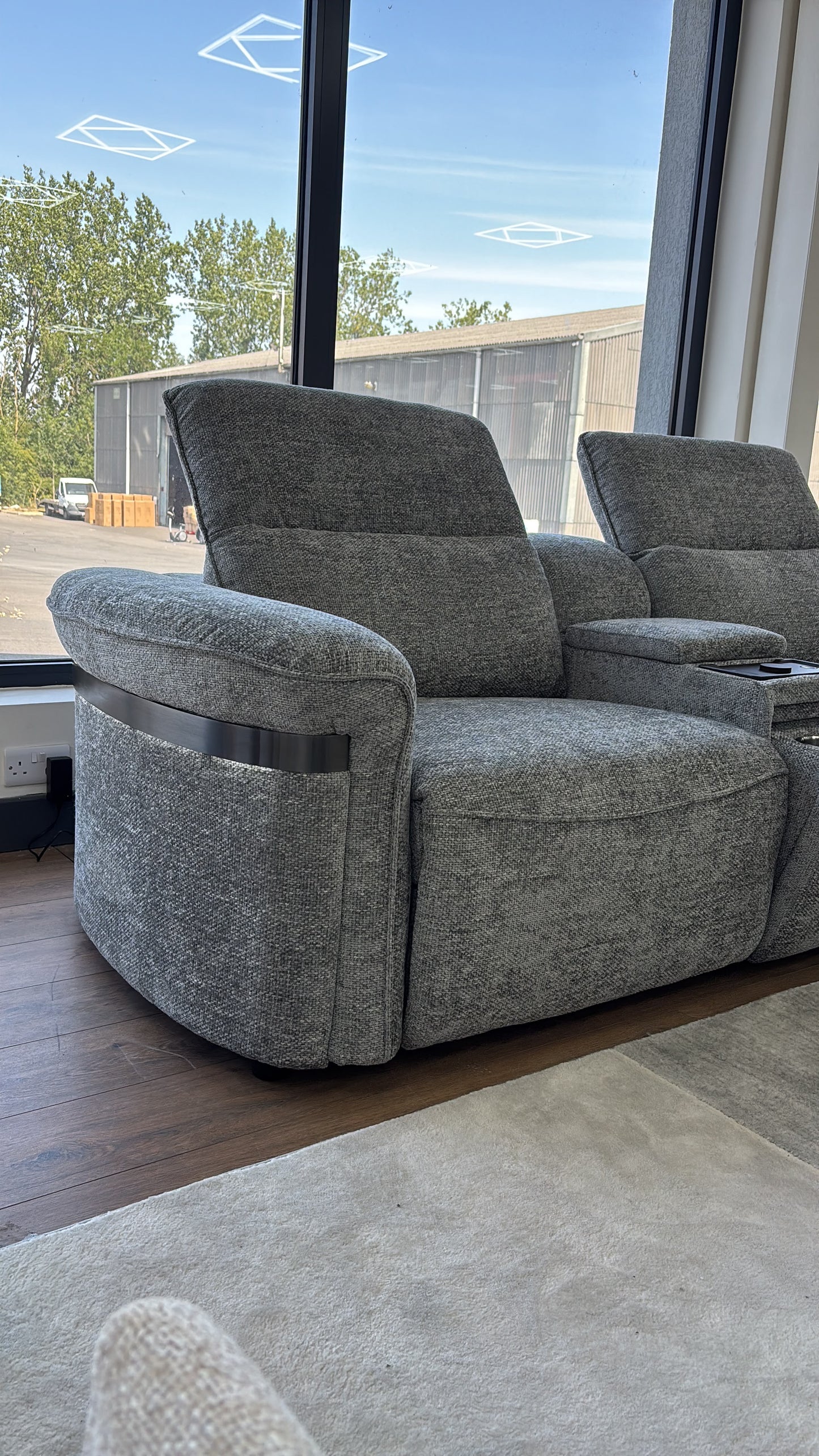 Bicester LED Modular Power Recliner Corner Sofa - Limited Edition