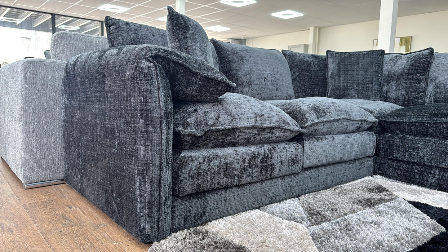 Solaya Corner Sofa - Black