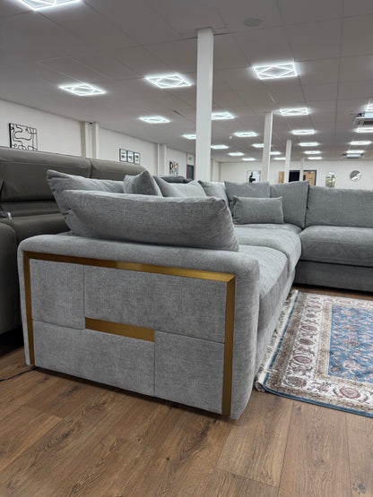 Jupiter Large Corner Sofa - Grey