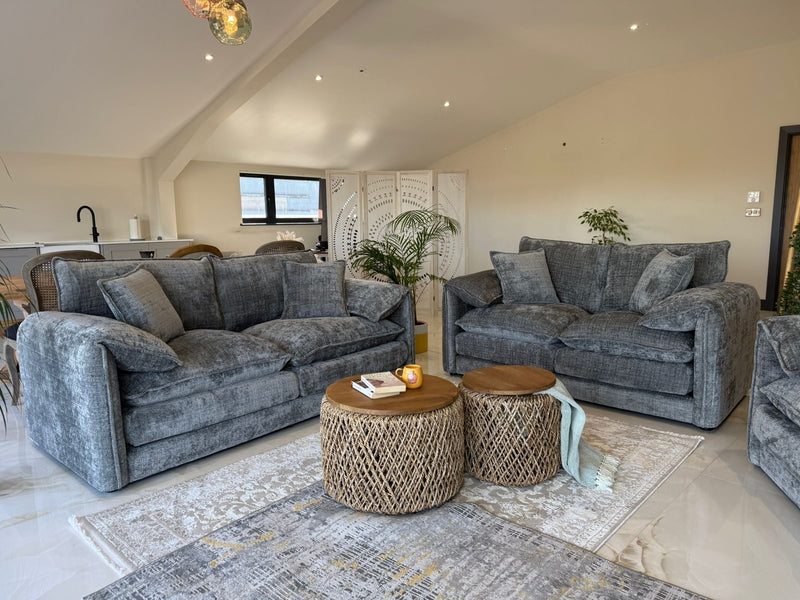 Solaya 3+2 Seater Sofa - Grey