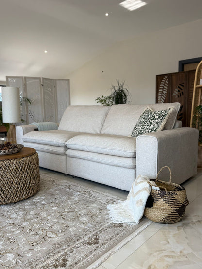 Florence Cloud Electric Seat Extension Sofa Bed  - Beige