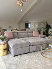 Hudson Universal Corner Sofa Bed - Grey