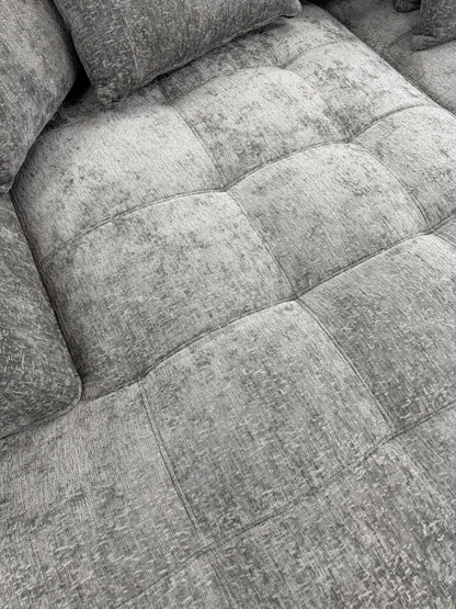 Brooklyn Electric Storage Right Hand Sofa Bed - Silver