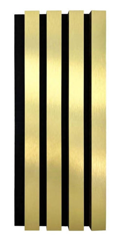 Stainless still aluminum gold wall panel