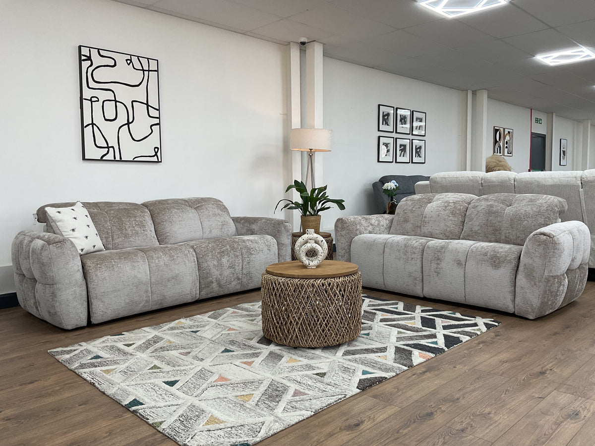 Faringdon Electric Recliner 3+2 Sofa Set with Adjustable Headrests