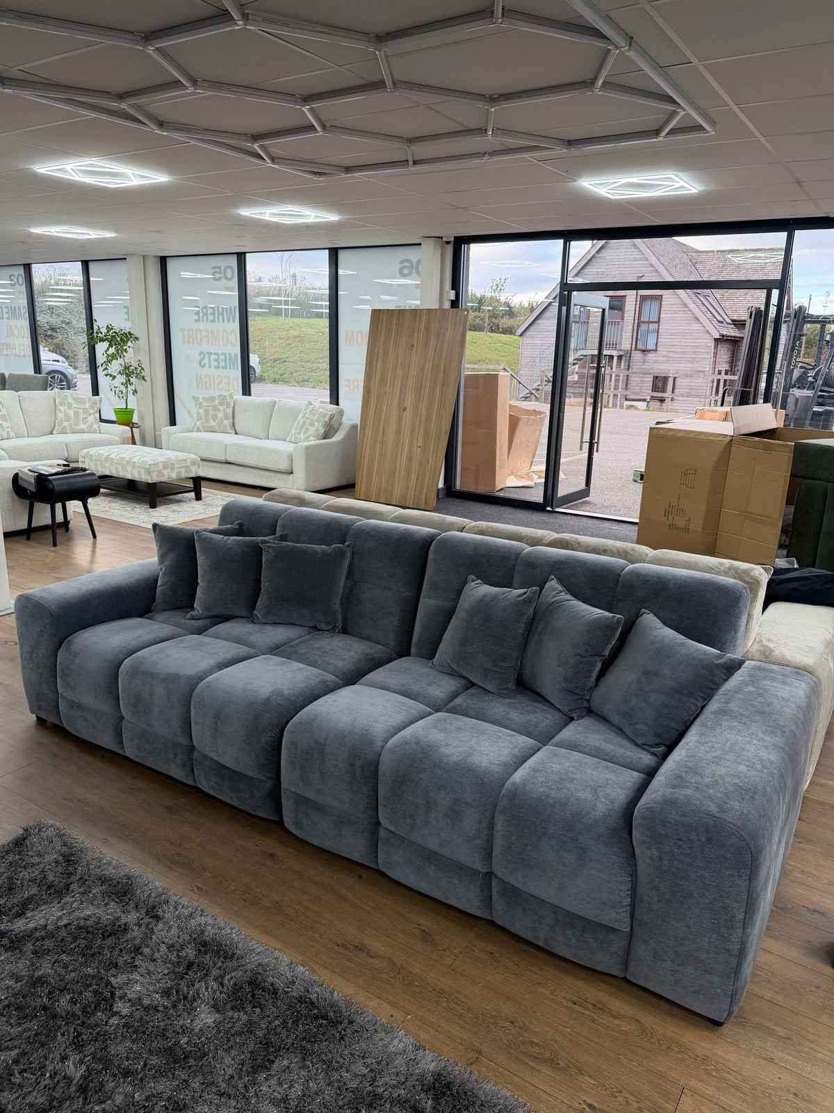 Jacob 4 Seater Sofa - Grey