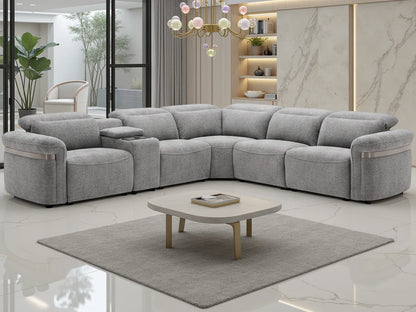 Bicester LED Modular Power Recliner Corner Sofa - Limited Edition