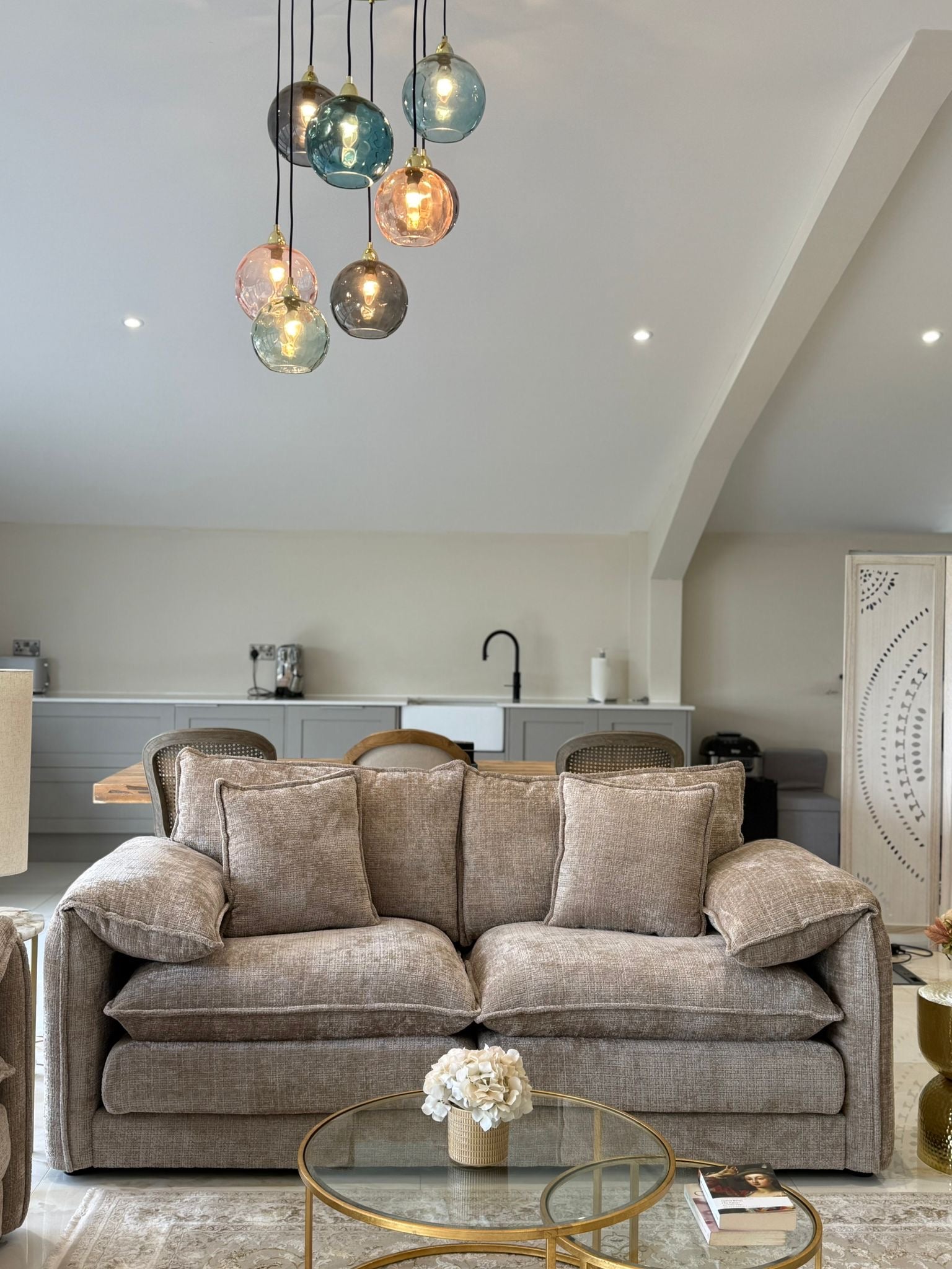 Solaya 3+2 Seater Sofa - Beige