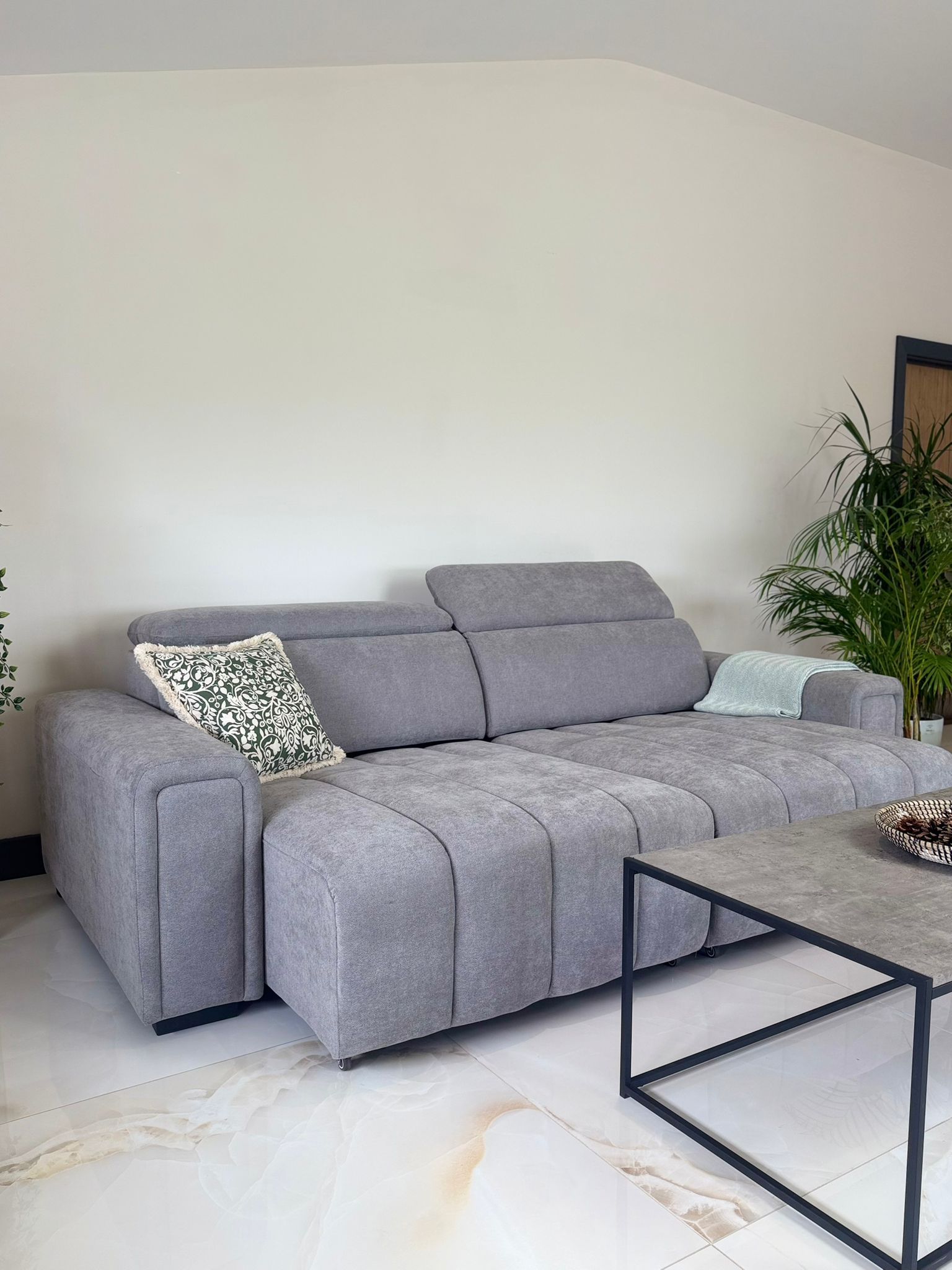 Molly 3 Seater Electric Sofa Bed - Grey