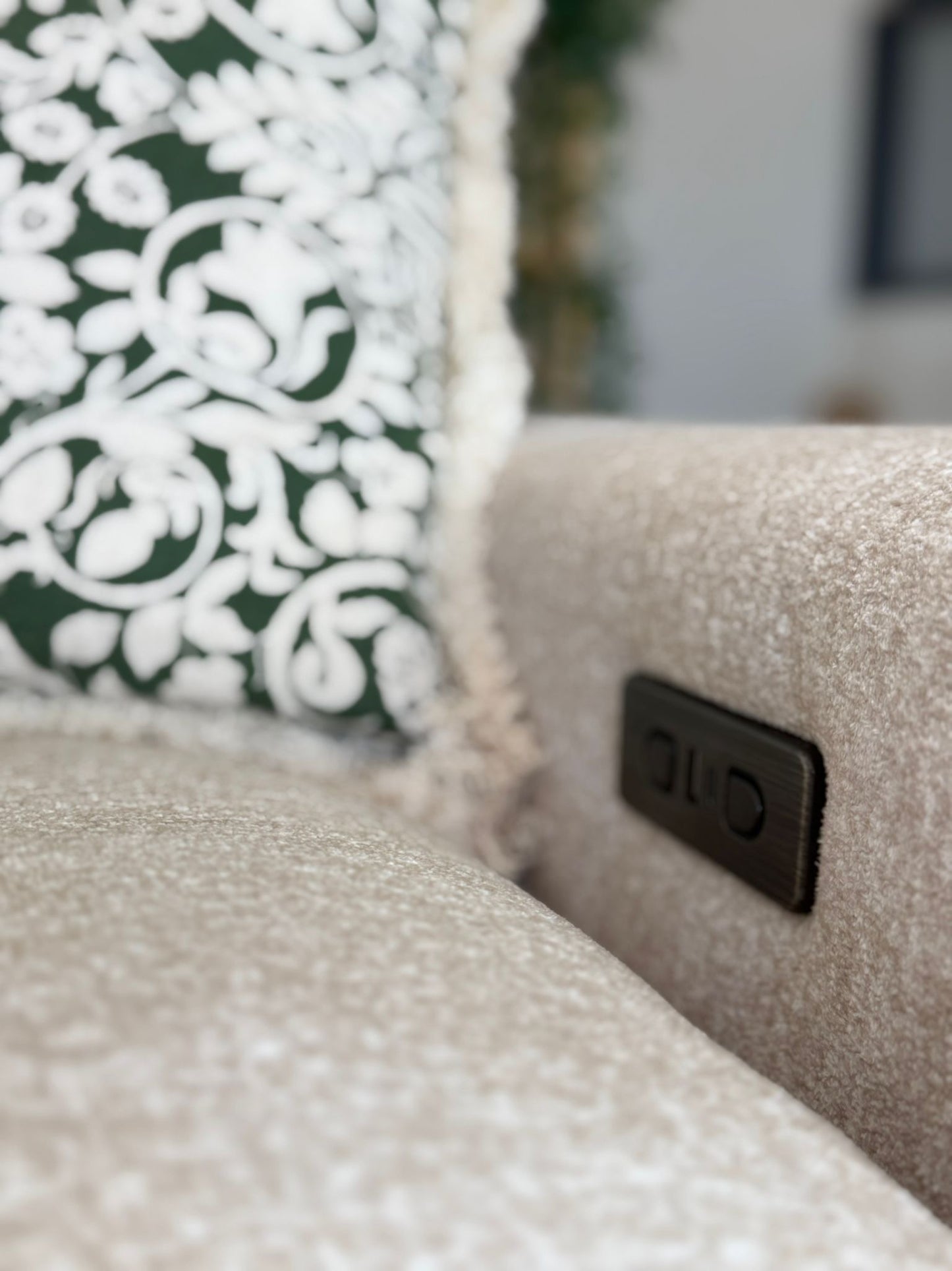 Florence Cloud Electric Seat Extension Sofa Bed  - Beige