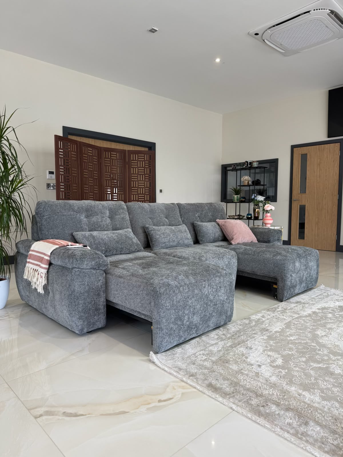 Dallas Electric Sofabed - Grey