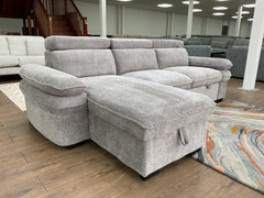 Hudson Universal Corner Sofa Bed - Grey
