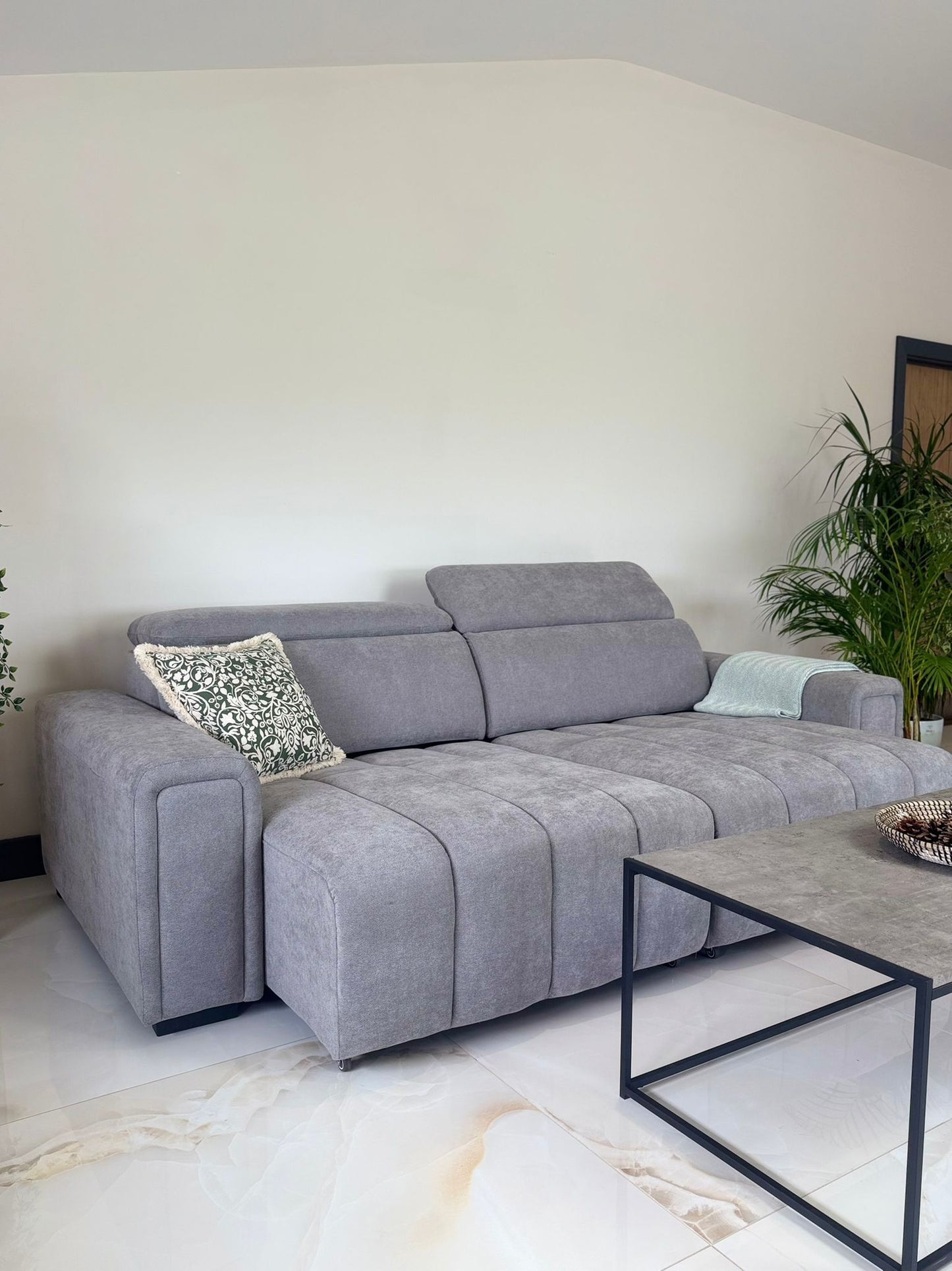 Molly 3 Seater Electric Sofa Bed - Grey