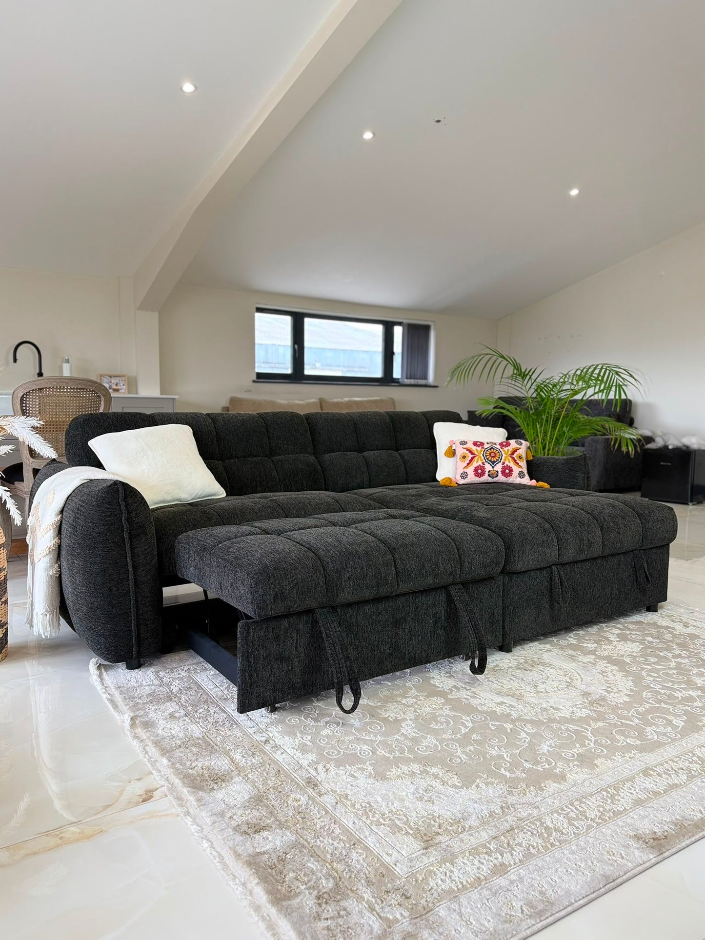 Florida Universal Storage Sofa Bed - Black
