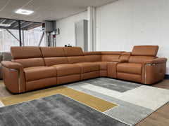 Somerville Electric Recliner Corner Sofa - Tan