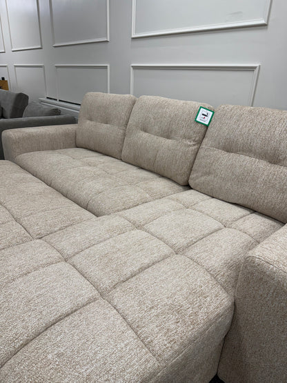 Palermo Universal Corner Sofabed With Storage - Beige