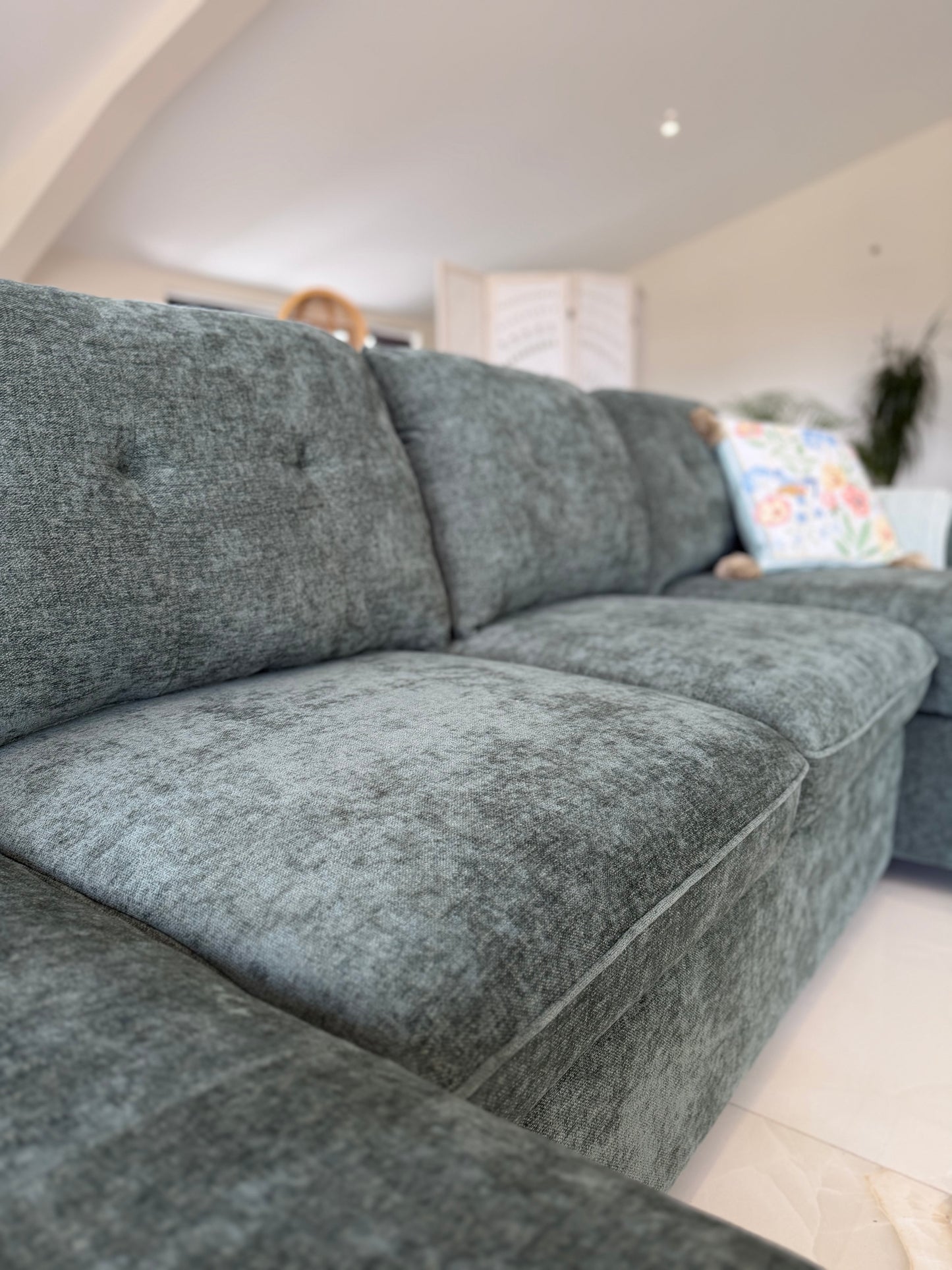 Moscow U Shaped Storage Sofa Bed - Olive