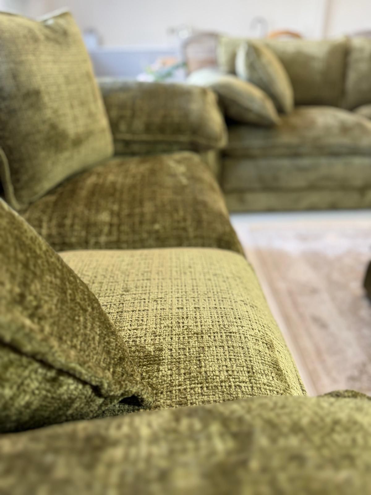 Solaya 3+2 Seater Sofa - Green