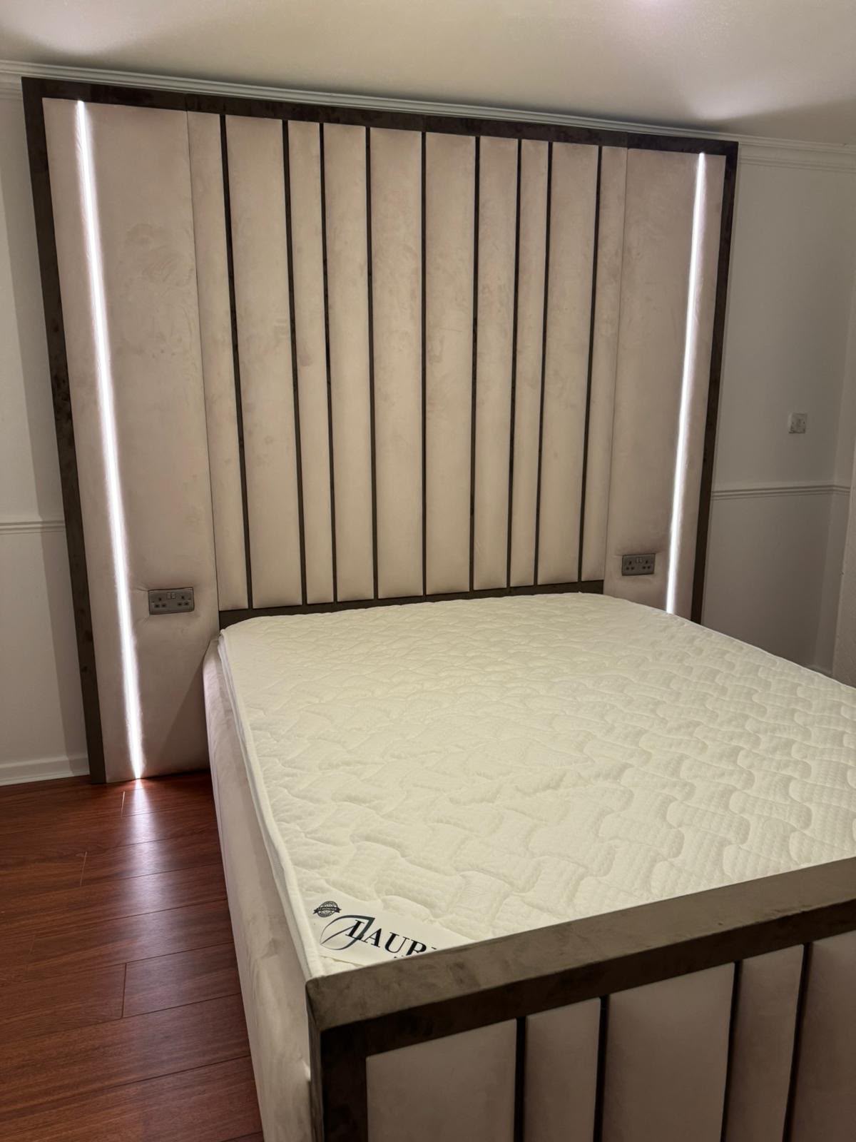 Conrad LED Dimmable Light Bed Frame | Sockets Optional