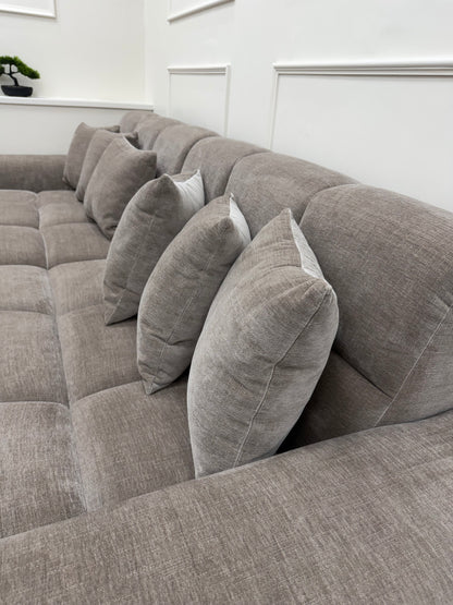 Jacob Sofa Latte Left Hand Facing Corner