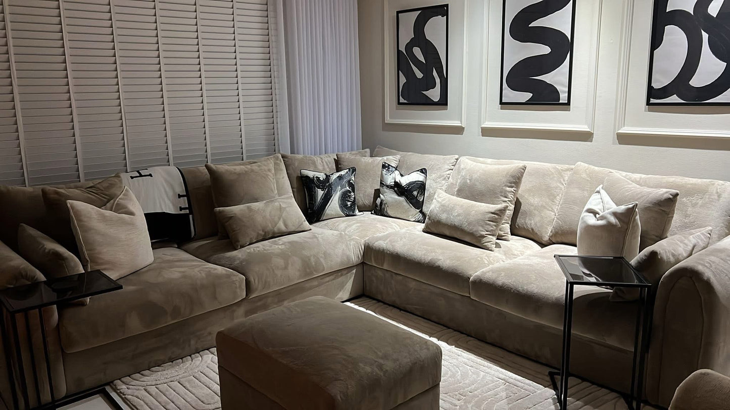 Mirabel Sofa Mocha Large Corner