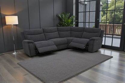 Maverick Black Power Recliner Modular Corner Sofa