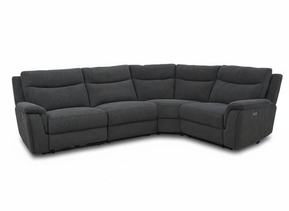 Maverick Black Power Recliner Modular Corner Sofa