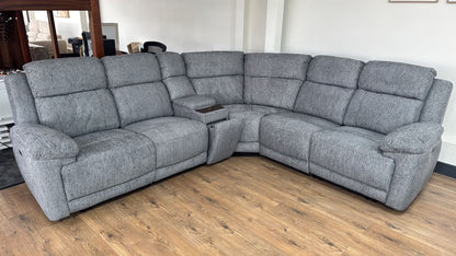 Owen Electric Recliner Modular Corner Sofa - Grey