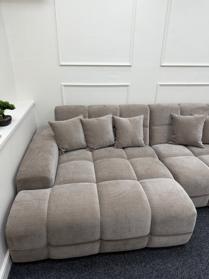 Jacob Sofa Latte Left Hand Facing Corner