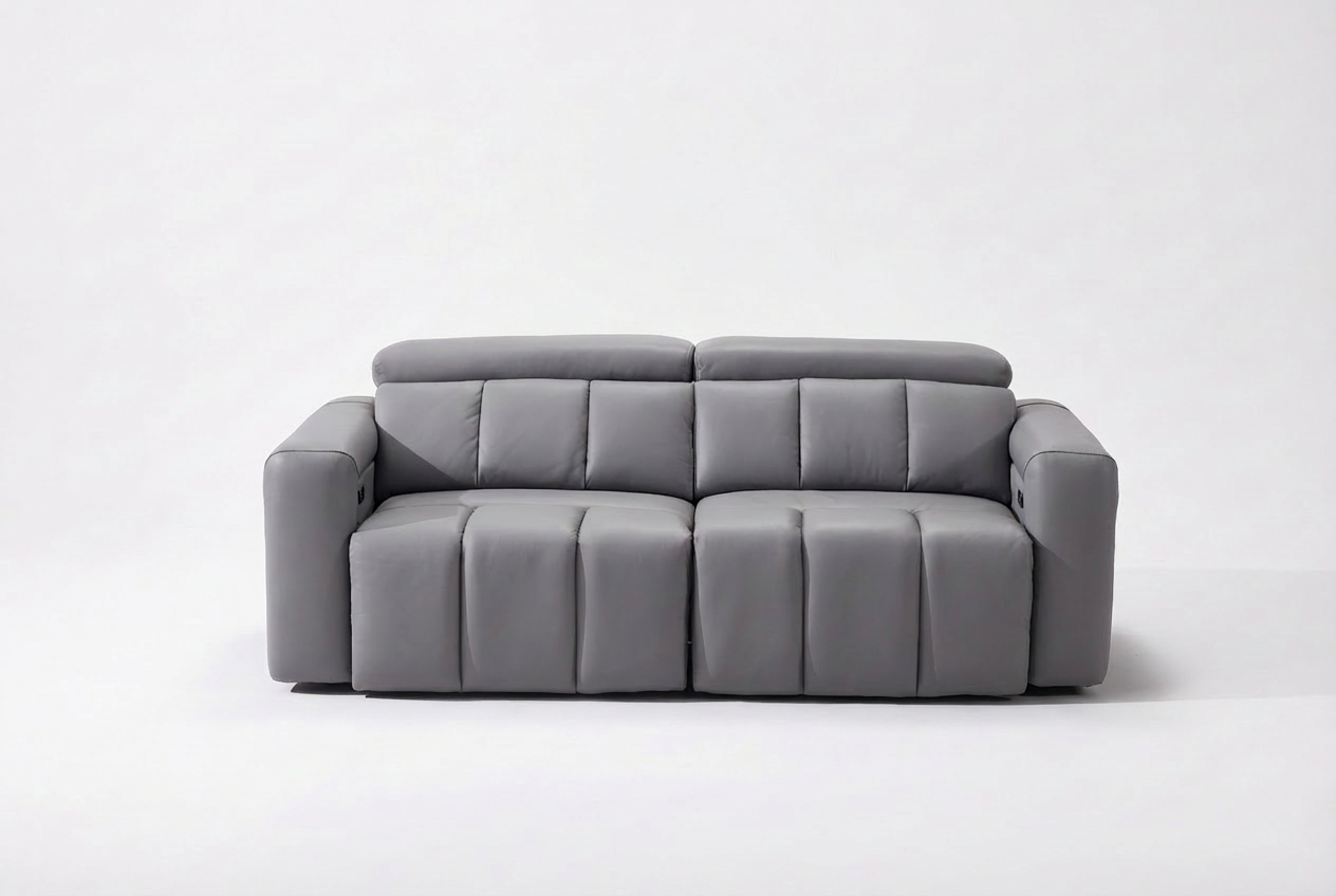 Dallas 3 Seater Power Slider Sofa - Grey