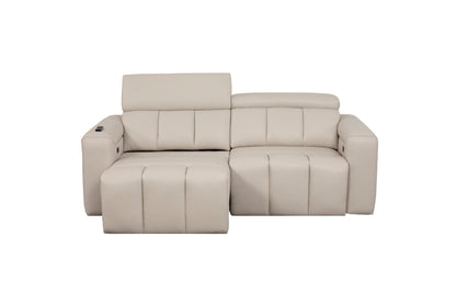 Ohio Beige 3 Seater Power Slider Sofa