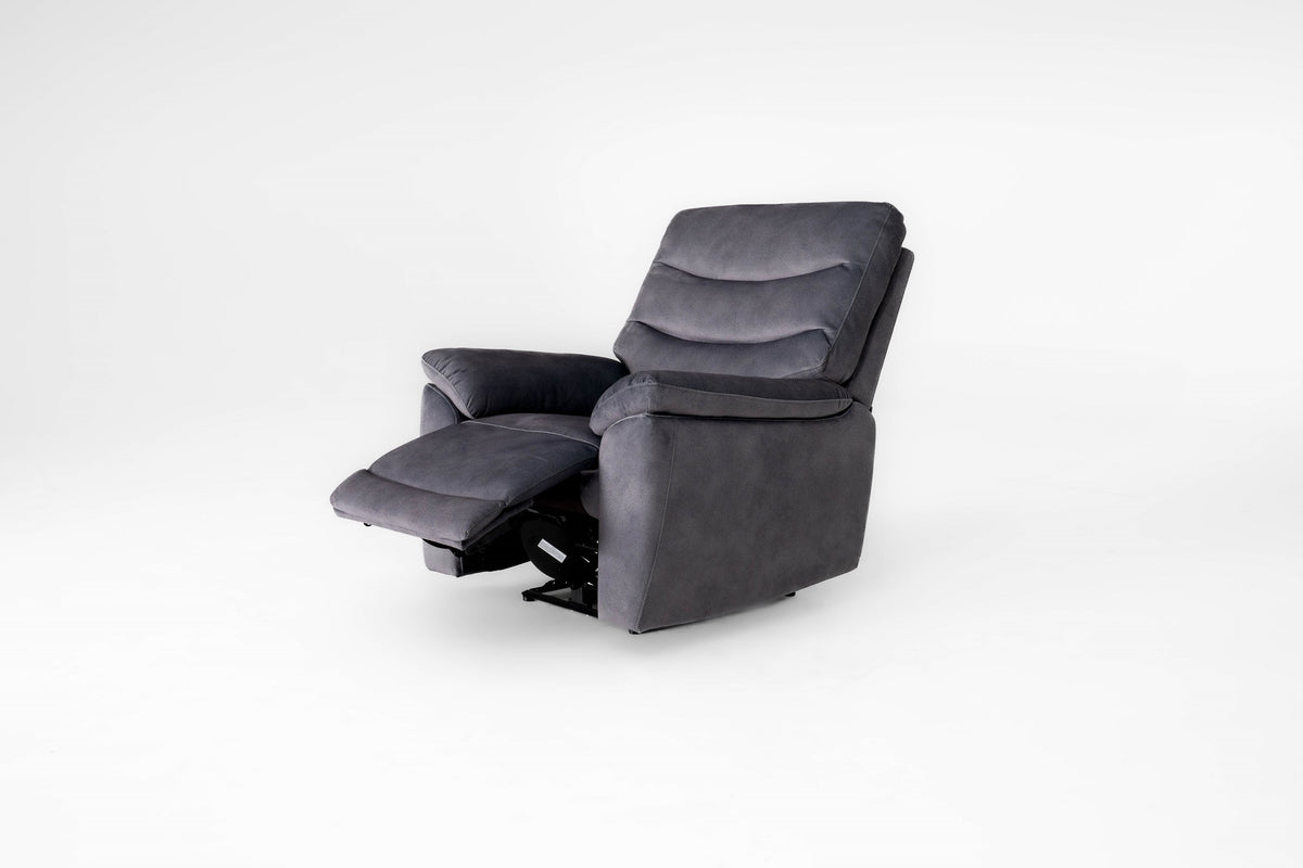 Toledo Grey Power Recliner Armchair