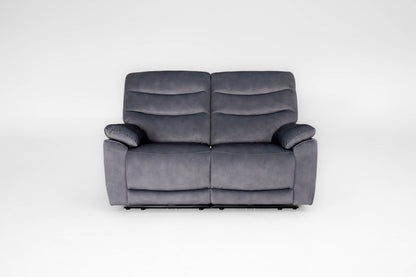 Toledo Grey 2 Seater Power Recliner Sofa