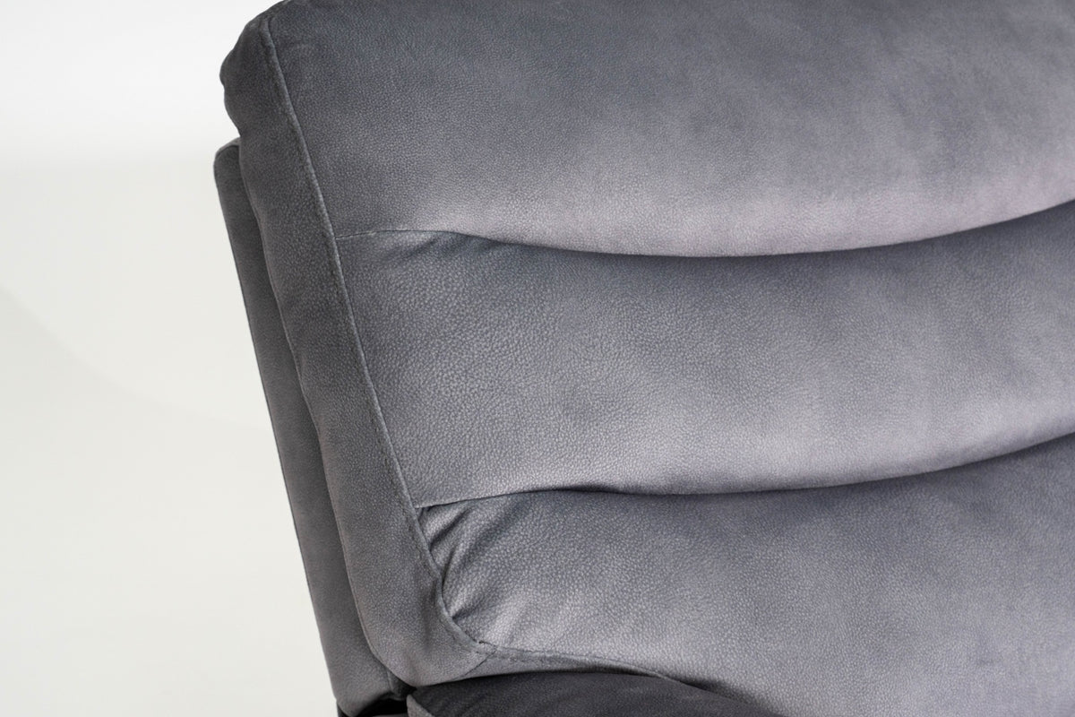 Toledo Grey 3 Seater Power Recliner Sofa